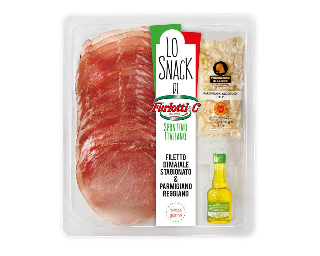 filetto di maiale e scaglie di parmigiano - 100 g