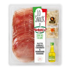 filetto di maiale e scaglie di parmigiano - 100 g