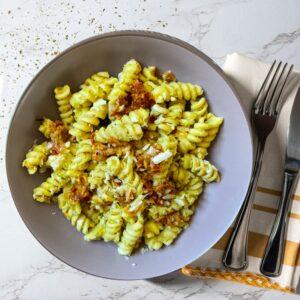 Fusilli in crema di carciofi e guanciale - 330 g