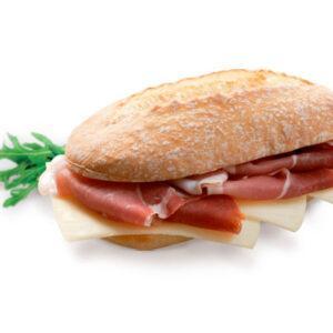 Ciabatta al prosciutto crudo - 6x160g