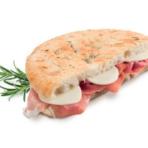 Focaccia al prosciutto crudo- 6x200g