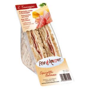 sándwich de jamón y queso integral - 6x130g