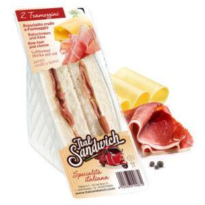 doppio tramezzino prosciutto crudo e formaggio– 6x150g
