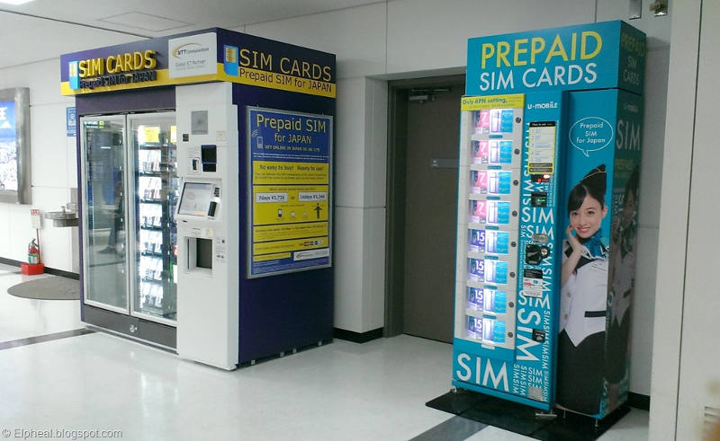 NTT Communications a installé un distributeur automatique de cartes SIM prépayées à l&rsquo;aéroport international Narita de Tokyo.